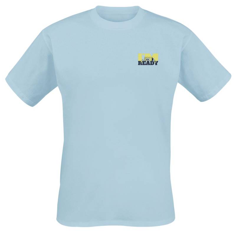 SpongeBob Schwammkopf Blah Blah Blah T-Shirt hellblau in M von SpongeBob Schwammkopf