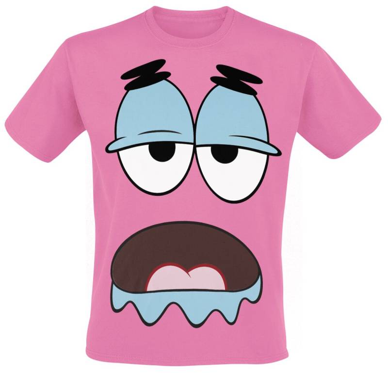 SpongeBob Schwammkopf Patrick Big Face T-Shirt pink in L von SpongeBob Schwammkopf