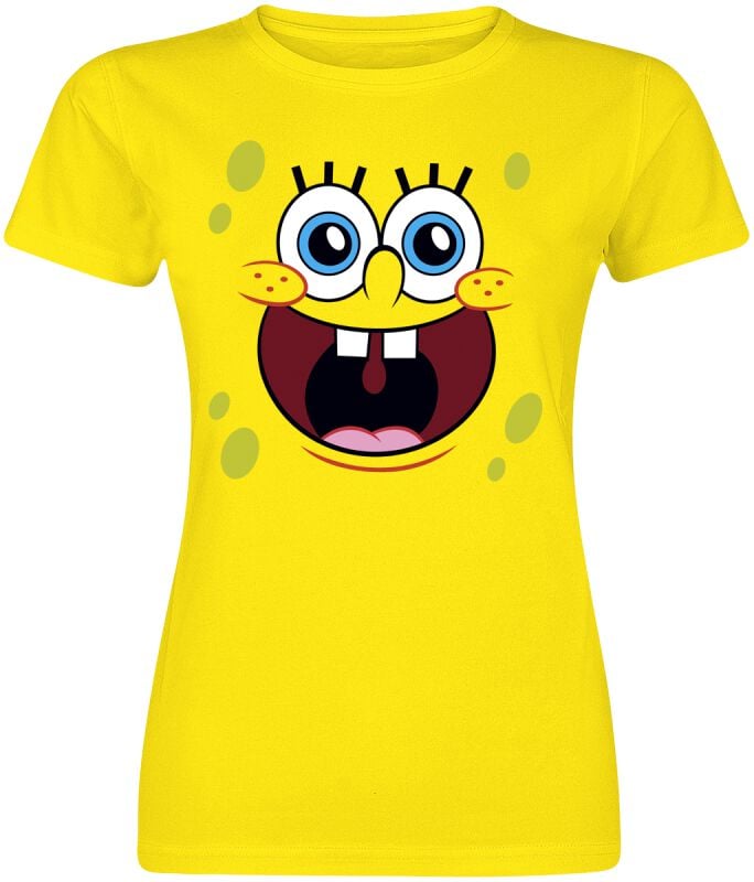 SpongeBob Schwammkopf Sponge Happy Face T-Shirt gelb in XL von SpongeBob Schwammkopf