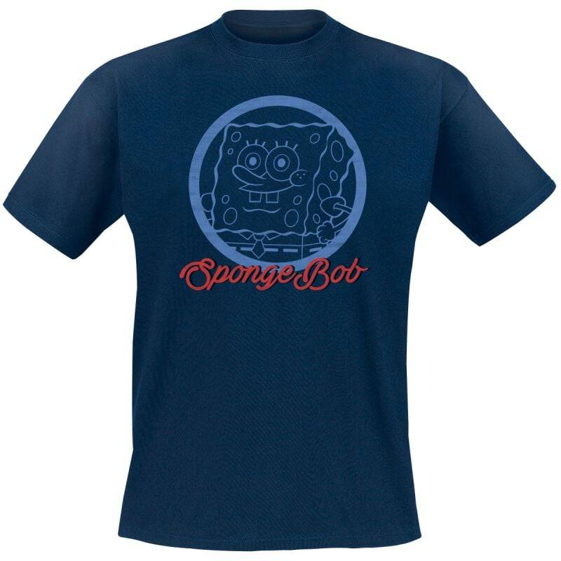 SpongeBob Schwammkopf SpongeBob Circle T-Shirt navy in XL von SpongeBob Schwammkopf