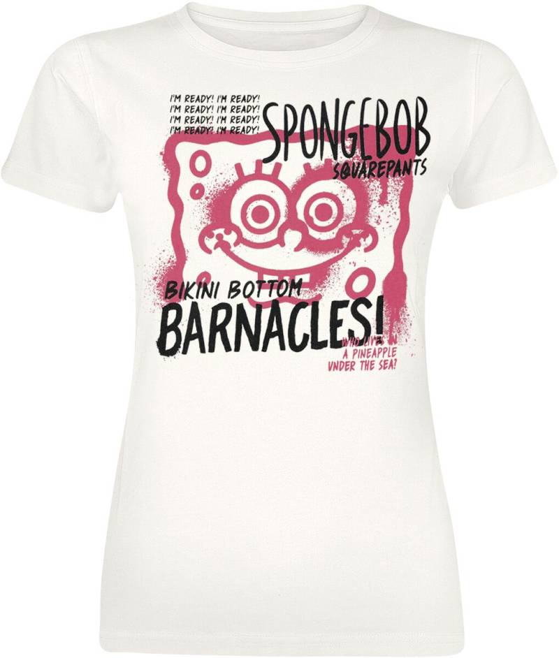 SpongeBob Schwammkopf T-Shirt - Bikini Bottom Barnacles! - S bis 3XL - für Damen - Größe XL - beige  - EMP exklusives Merchandise! von SpongeBob Schwammkopf