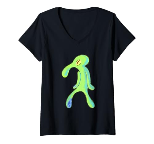 Damen Spongebob Squarepants Bold and Brash T-Shirt mit V-Ausschnitt von SpongeBob SquarePants