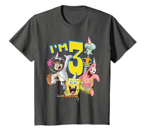 Kinder SpongeBob SquarePants 3rd Birthday Today I'm 3 T-Shirt von SpongeBob SquarePants