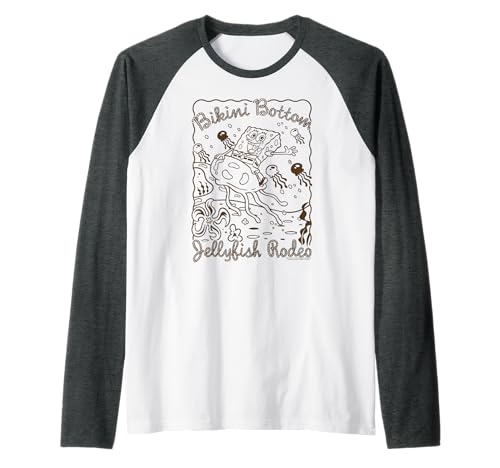SpongeBob SquarePants Bikini Bottom Jellyfish Rodeo Cartoon Raglan von SpongeBob SquarePants