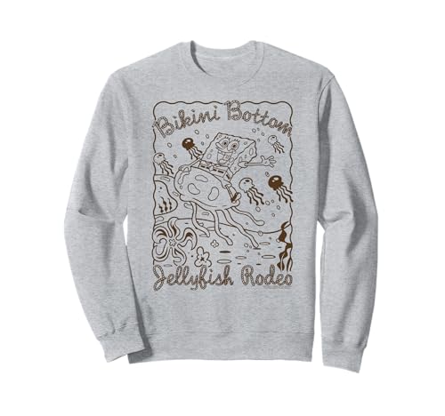 SpongeBob SquarePants Bikini Bottom Jellyfish Rodeo Cartoon Sweatshirt von SpongeBob SquarePants