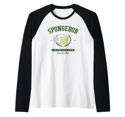 SpongeBob SquarePants Bikini Bottom Sports Club Retro Logo Raglan von SpongeBob SquarePants