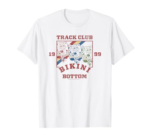SpongeBob SquarePants Bikini Bottom Track Club 1999 Retro T-Shirt von SpongeBob SquarePants