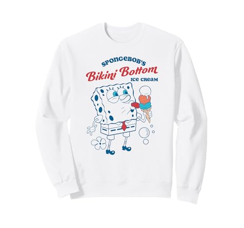 Spongebob Squarepants Enjoying The Bikini Bottom Ice Cream Sweatshirt von SpongeBob SquarePants