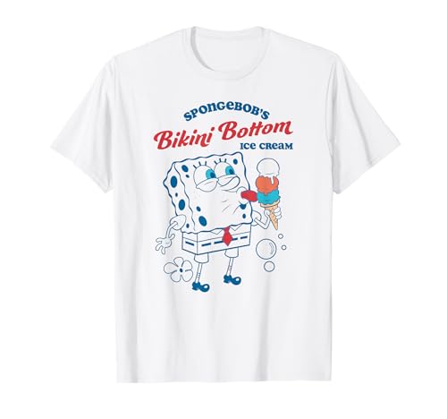 Spongebob Squarepants Enjoying The Bikini Bottom Ice Cream T-Shirt von SpongeBob SquarePants