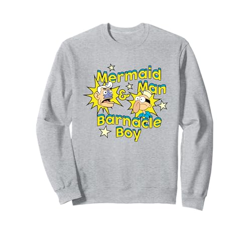 Spongebob Squarepants Mermaid Man & Barnacle Boy Sweatshirt von SpongeBob SquarePants