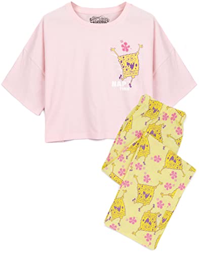 Spongebob Squarepants Womens Pyjamas | Adults Ladies Nap Time Character Pink T-Shirt with Yellow Long Bottoms Pjs | Nickelodeon Series Movie Merchandise - Mittel Spongebob Squarepants Womens Pyjamas | Adults Ladies Nap Time Character Pink T-Shirt with Yellow Long Bottoms Pjs | Nickelodeon Series Movie Merchandise - Mittel von SpongeBob SquarePants