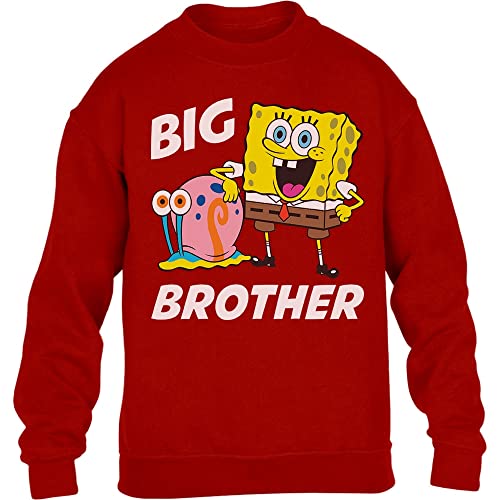 SPONGEBOB SQUAREPANTS Big Brother Gary Kinder Pullover Sweatshirt 140 Rot von SPONGEBOB SQUAREPANTS