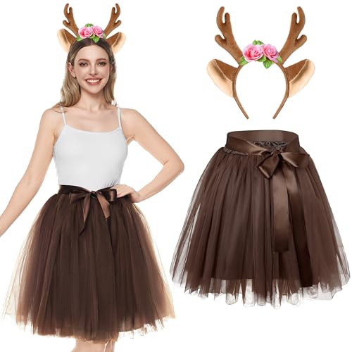 Spooktacular Creations Damen REH-Tutu-Kostüm-Zubehör-Set von Spooktacular Creations