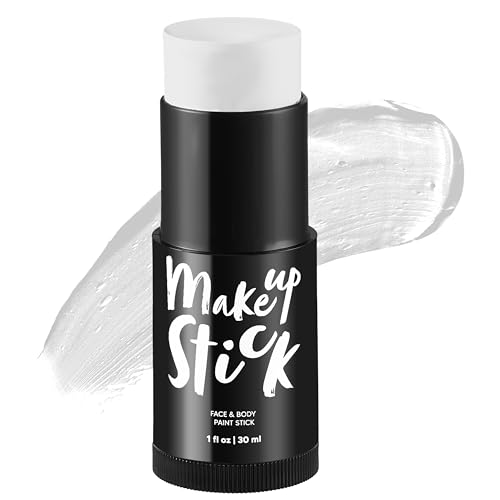 Spooktacular Creations Halloween 30ml /1 Oz weißes Gesichtsfarbe Gesicht und Körper Farbe Stick für Erwachsene und Kinder, ölige wasserdichte Stiftung Stick für Halloween Cosplay Make-up-Kostümpartys von Spooktacular Creations