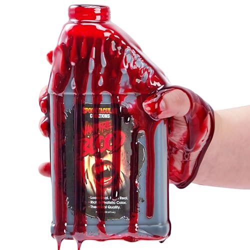 Spooktacular Creations Halloween, 473 ml, Flasche mit künstlichem Vampirblut für Halloween-Make-up, Zombie-, Vampir- und Monster-Verkleidungen, Spezialeffekte von Spooktacular Creations