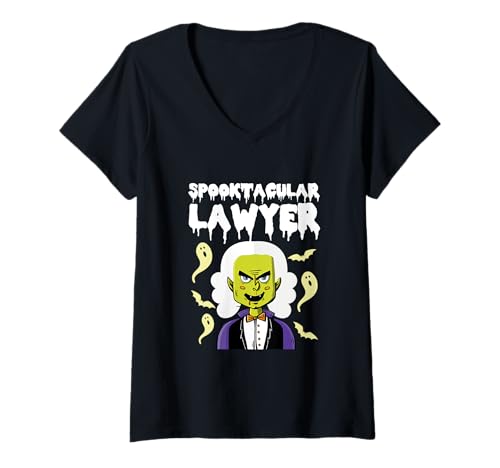 Damen Halloween-Anwalt Anwalt Spooktacularer Anwalt T-Shirt mit V-Ausschnitt Damen Halloween-Anwalt Anwalt Spooktacularer Anwalt T-Shirt mit V-Ausschnitt von Spooktacular Lawyer Scary Attorney Halloween Gift