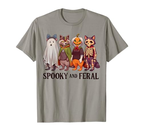 Lustiger Halloween Gruseliger und Wilder Waschbär Kürbis Jungen Kinder T-Shirt Lustiger Halloween Gruseliger und Wilder Waschbär Kürbis Jungen Kinder T-Shirt von Spooky And Feral Halloween Cute Ghost Raccoon