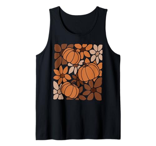 Herbst Kürbisse Herbst Blumen Erntezeit Retro Boho Damen Tank Top Herbst Kürbisse Herbst Blumen Erntezeit Retro Boho Damen Tank Top von Spooky Autumn Pumpkins Ghosts Witches Retro Shirts