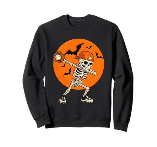 Dabbing Skelett Baseball Halloween Skull Dab Dance Jungen Herren Sweatshirt Dabbing Skelett Baseball Halloween Skull Dab Dance Jungen Herren Sweatshirt von Spooky Basball Player Catcher Skeleton Dab Costume