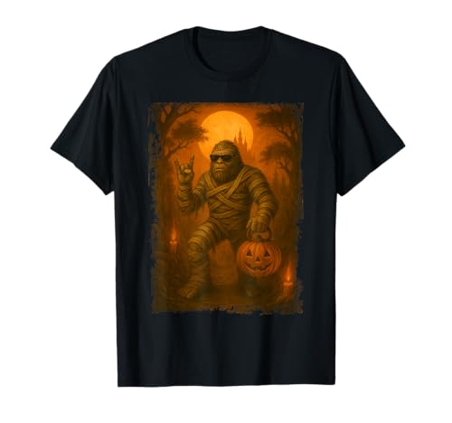 Lustiger Kürbis Mama Bigfoot Halloween Kostüme Herren Damen T-Shirt von Spooky Bigfoot Hallween Costumes Mens Boys