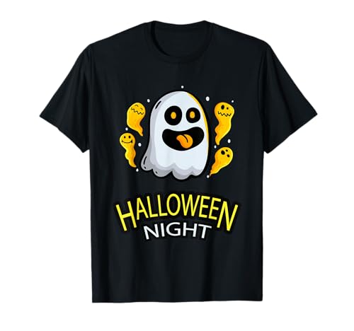 Halloween Nacht Geist Gruseliger Lustiger Boo Männer Frauen T-Shirt Halloween Nacht Geist Gruseliger Lustiger Boo Männer Frauen T-Shirt von Spooky Boo Geist Nightmare Halloween 31. Oktober