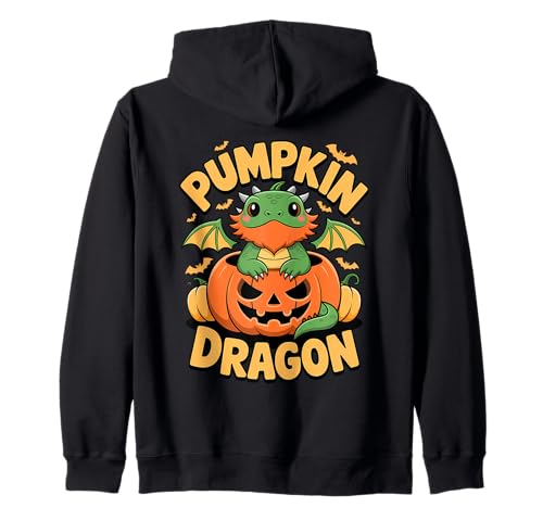 Pumpkin Patch Dragon Bearded Dragons Halloween Kapuzenjacke von Spooky Candy Pumpkin Squad