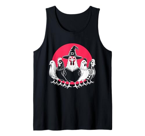 Halloween Lustiges Gruseliges Huhn Kostüm Männer Frauen Tank Top von Spooky Chicken And Friends Apparel