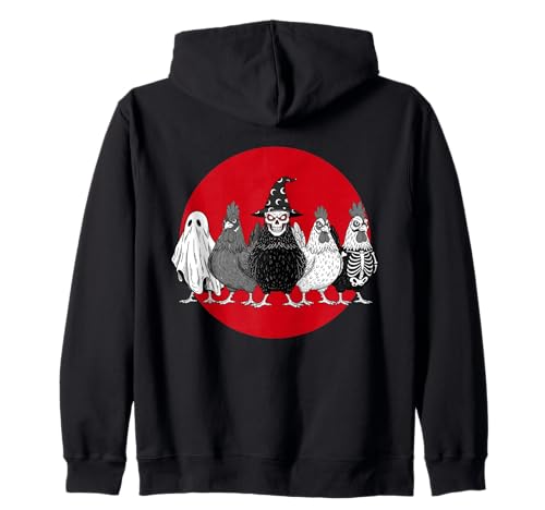 Halloween Lustiges Gruseliges Huhn Kostüm Männer Frauen Kapuzenjacke Halloween Lustiges Gruseliges Huhn Kostüm Männer Frauen Kapuzenjacke von Spooky Chicken Coop Crew