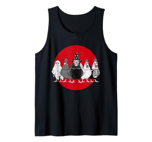 Halloween Lustiges Gruseliges Huhn Kostüm Männer Frauen Tank Top Halloween Lustiges Gruseliges Huhn Kostüm Männer Frauen Tank Top von Spooky Chicken Coop Crew