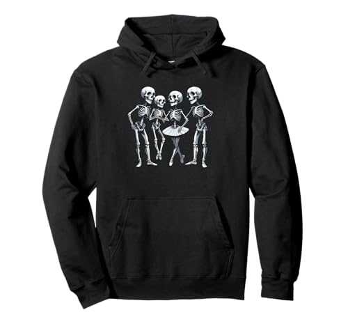 Halloween Ballett Basic Junge und Mädchen Skelette und EIN Tutu Pullover Hoodie Halloween Ballett Basic Junge und Mädchen Skelette und EIN Tutu Pullover Hoodie von Spooky Cool Ballerina Dancer Trick Treat Fun CLR