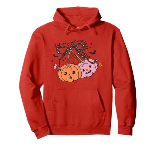 Süßeste Kürbisse im Patch Lustiger Halloween Kürbis Fall Pullover Hoodie von Spooky Cute Ghost Halloween Squad Matching Apparel