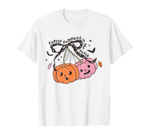 Süßeste Kürbisse im Patch Lustiger Halloween Kürbis Fall T-Shirt von Spooky Cute Ghost Halloween Squad Matching Apparel