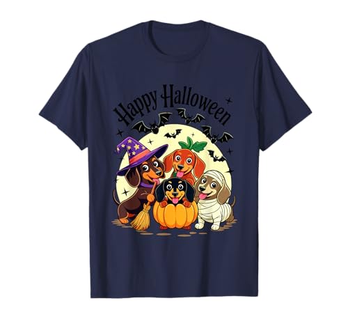 Halloween Dackel Hunde Kostüme Squad Hexe Kürbis Mama T-Shirt Halloween Dackel Hunde Kostüme Squad Hexe Kürbis Mama T-Shirt von Spooky Dachshund Halloween Dog Lovers Collection