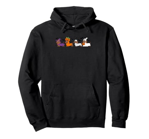 Dackel Halloween Hexe Kürbis Mama Geist Pullover Hoodie von Spooky Dachshund Halloween Fun Parade