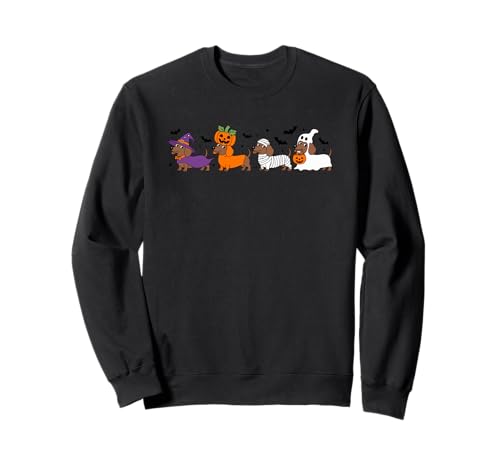 Dackel Halloween Hexe Kürbis Mama Geist Sweatshirt Dackel Halloween Hexe Kürbis Mama Geist Sweatshirt von Spooky Dachshund Halloween Fun Parade