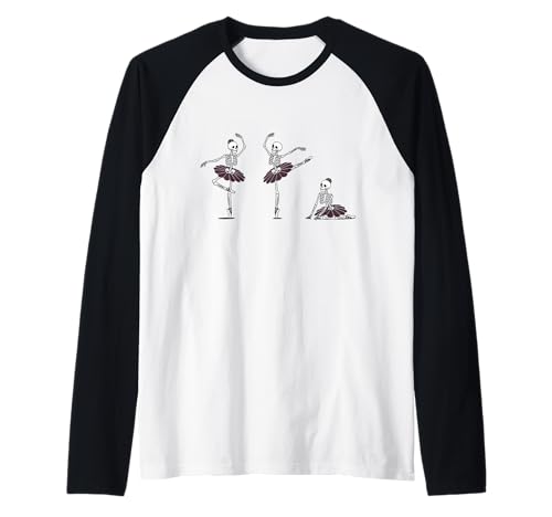 Skelett Ballerina Halloween Mädchen Spaß Tanzen Skelett Frauen Raglan Skelett Ballerina Halloween Mädchen Spaß Tanzen Skelett Frauen Raglan von Spooky Dancing Skeleton Ballerina Girls Halloween