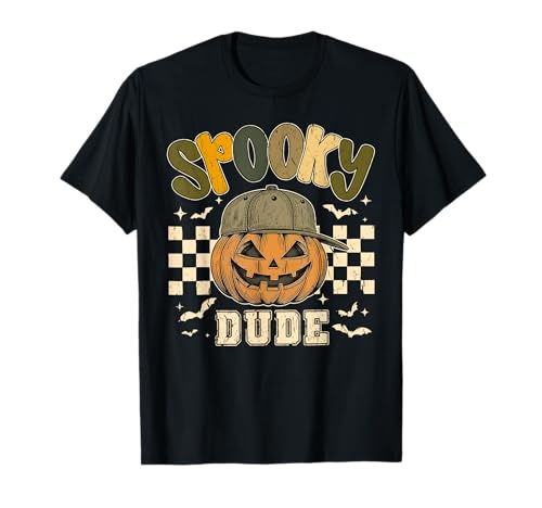 Spooky Dude Lustiger Halloween-Kürbis Junge Männer Kind T-Shirt von Spooky Dude Funny Halloween Ades