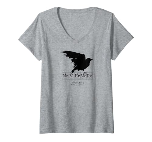 Damen Edgar Allan Poe T-Shirt Gothic Tales of Poe GIF für Leser T-Shirt mit V-Ausschnitt Damen Edgar Allan Poe T-Shirt Gothic Tales of Poe GIF für Leser T-Shirt mit V-Ausschnitt von Spooky Edgar Allan Gift for Nerd Who Loves Edgar