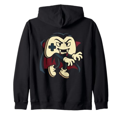 Halloween Horror Spielcontroller Vampir Gaming Jungen Kinder Kapuzenjacke von Spooky Gamer Halloween Controller Zombie Vampir