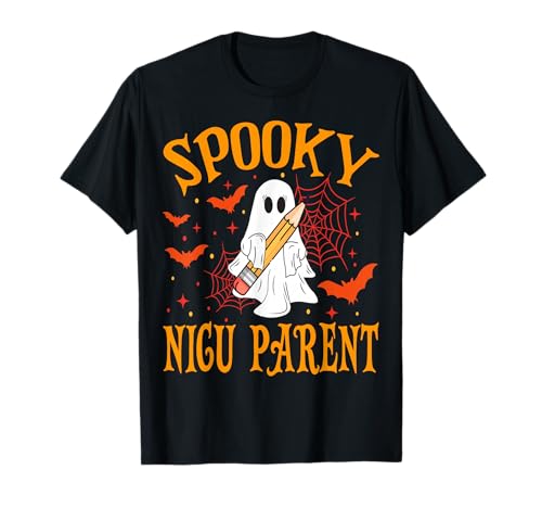 Gruselig Nicu Eltern Geist Lustig Halloween Schule Frauen T-Shirt Gruselig Nicu Eltern Geist Lustig Halloween Schule Frauen T-Shirt von Spooky Ghost Halloween for Teachers And Students