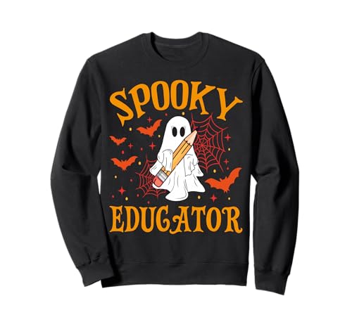 Gruselige Erzieherin Geist Lustig Halloween Schule Frauen Sweatshirt Gruselige Erzieherin Geist Lustig Halloween Schule Frauen Sweatshirt von Spooky Ghost Halloween for Teachers And Students