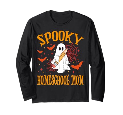 Gruselige Homeschool Mama Geist Lustig Halloween Schule Frauen Langarmshirt Gruselige Homeschool Mama Geist Lustig Halloween Schule Frauen Langarmshirt von Spooky Ghost Halloween for Teachers And Students