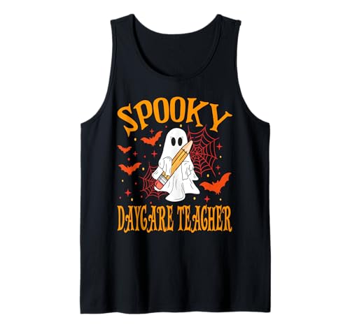 Gruselige Kindertagesstätte Lehrer Geist Lustig Halloween Schule Frauen Tank Top Gruselige Kindertagesstätte Lehrer Geist Lustig Halloween Schule Frauen Tank Top von Spooky Ghost Halloween for Teachers And Students