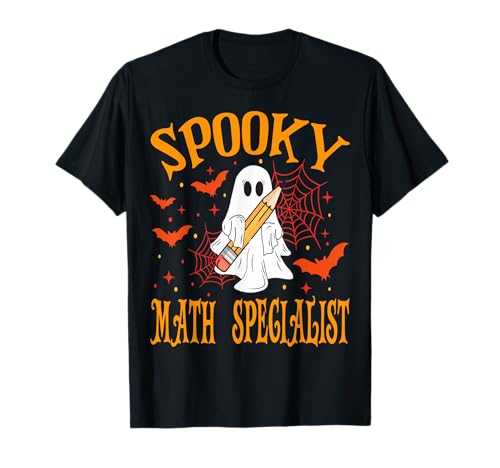 Gruselige Mathematik Spezialist Geist Lustig Halloween Schule Frauen T-Shirt von Spooky Ghost Halloween for Teachers And Students
