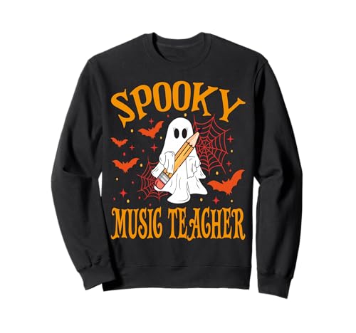 Gruselige Musiklehrerin Geist Lustig Halloween Schule Frauen Sweatshirt Gruselige Musiklehrerin Geist Lustig Halloween Schule Frauen Sweatshirt von Spooky Ghost Halloween for Teachers And Students