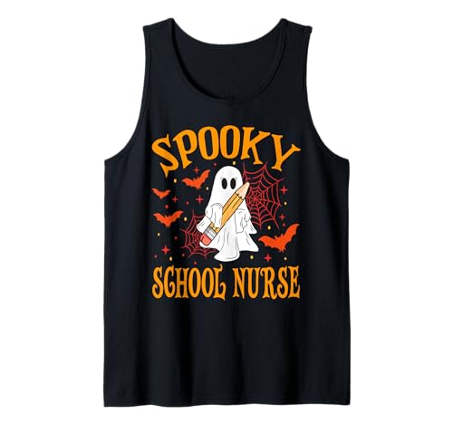 Gruselige Schule Krankenschwester Geist Lustig Halloween Schule Frauen Tank Top Gruselige Schule Krankenschwester Geist Lustig Halloween Schule Frauen Tank Top von Spooky Ghost Halloween for Teachers And Students
