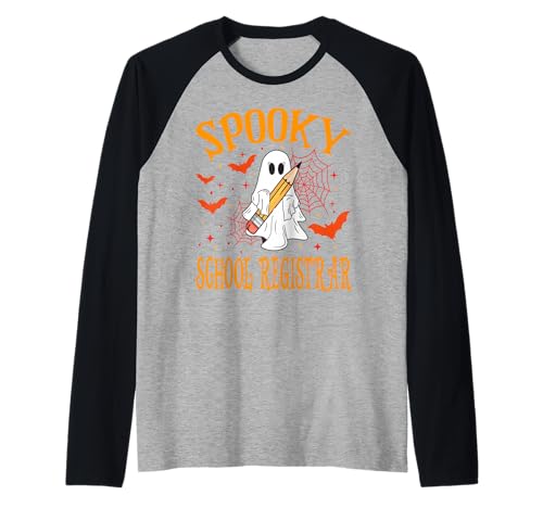 Gruselige Schule Registrar Geist Lustig Halloween Schule Frauen Raglan Gruselige Schule Registrar Geist Lustig Halloween Schule Frauen Raglan von Spooky Ghost Halloween for Teachers And Students