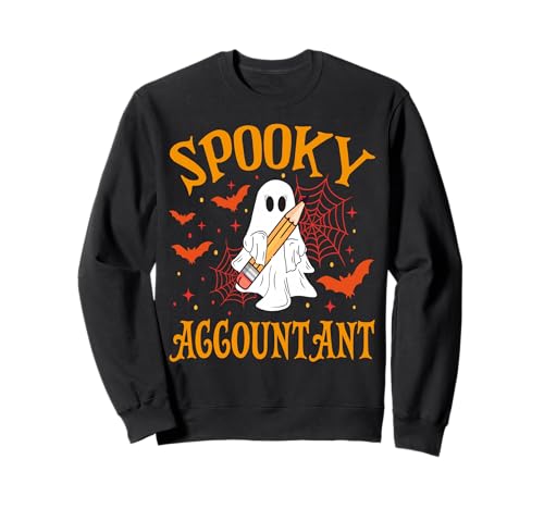 Gruseliger Buchhalter Geist Lustig Halloween Schule Frauen Sweatshirt Gruseliger Buchhalter Geist Lustig Halloween Schule Frauen Sweatshirt von Spooky Ghost Halloween for Teachers And Students