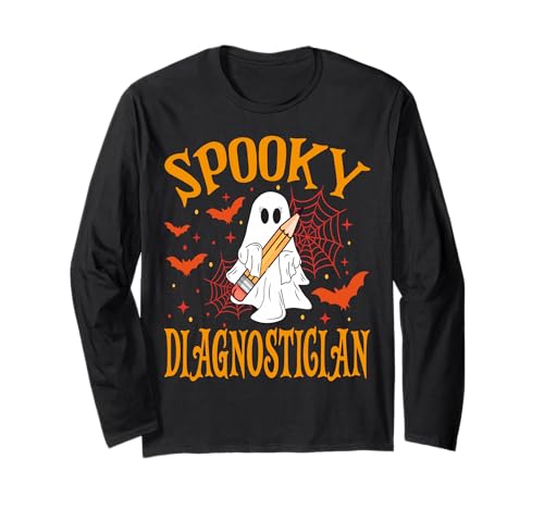 Gruseliger Diagnostiker Geist Lustig Halloween Schule Frauen Langarmshirt Gruseliger Diagnostiker Geist Lustig Halloween Schule Frauen Langarmshirt von Spooky Ghost Halloween for Teachers And Students