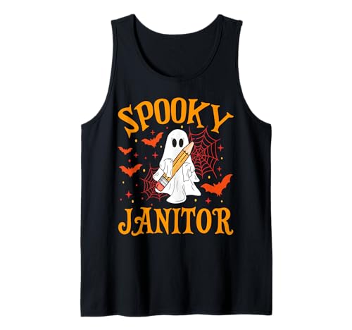 Gruseliger Hausmeister Geist Lustig Halloween Schule Frauen Tank Top Gruseliger Hausmeister Geist Lustig Halloween Schule Frauen Tank Top von Spooky Ghost Halloween for Teachers And Students